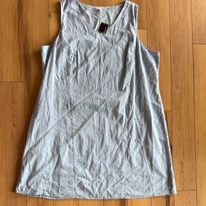 Kim Rogers Sky Blue Tank Top Dress - Linen Blend